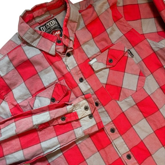 Dixxon DXN FR The FUEGO Flannel Men's 2X Cat2 Flame Resist Red Plaid Lumberjack - Picture 1 of 9